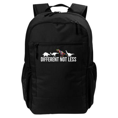 Different Not Less Puzzle Dinosaur Autism Gift Backpack