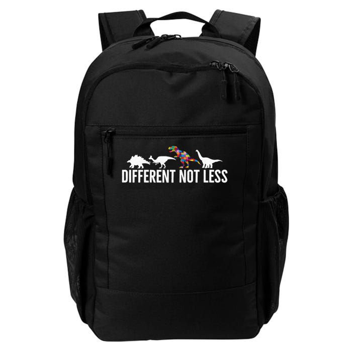 Different Not Less Puzzle Dinosaur Autism Gift Backpack