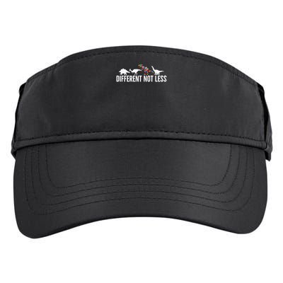 Different Not Less Puzzle Dinosaur Autism Gift Adult Drive Performance Visor