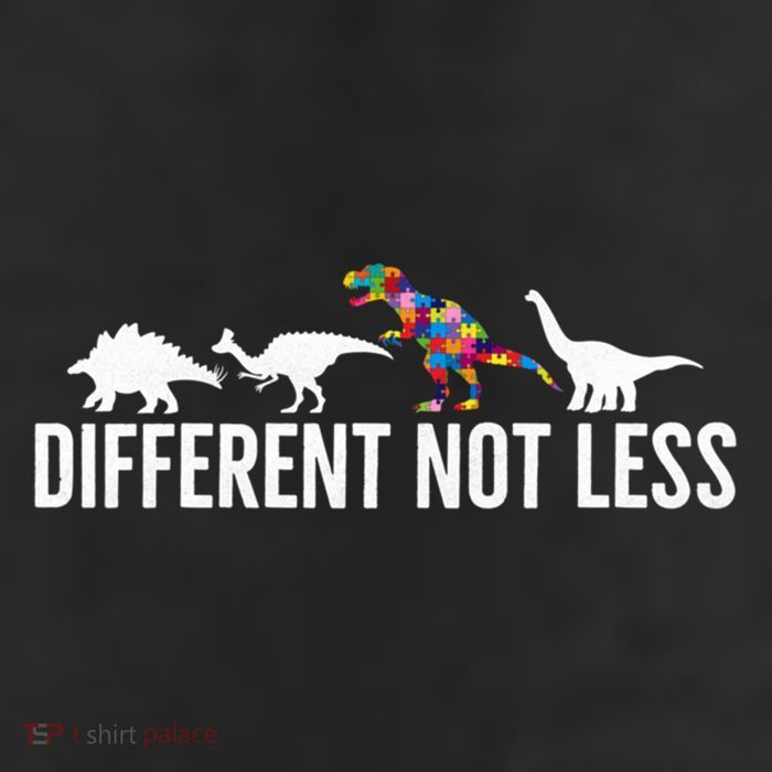 Different Not Less Puzzle Dinosaur Autism Gift Adult Drive Performance Visor