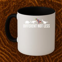 Different Not Less Puzzle Dinosaur Autism Gift Mug