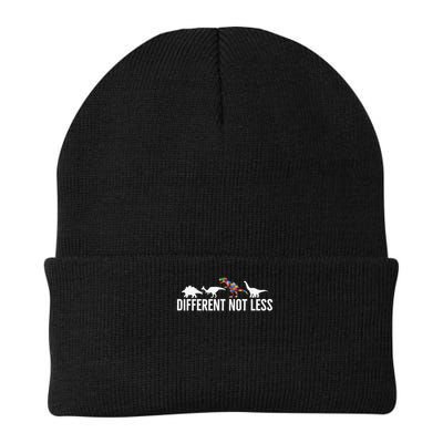 Different Not Less Puzzle Dinosaur Autism Gift Beanie
