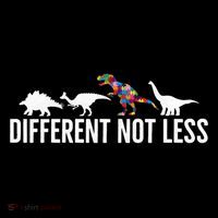 Different Not Less Puzzle Dinosaur Autism Gift Sustainable Knit Beanie