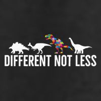 Different Not Less Puzzle Dinosaur Autism Gift 25L Jumbo Tote