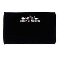 Different Not Less Puzzle Dinosaur Autism Gift Microfiber Hand Towel