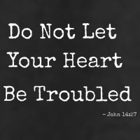Do Not Let Your Heart Be Troubled Biblical Quote John 14:27 Tumbler