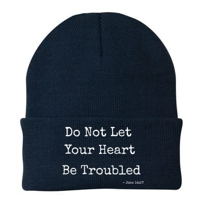 Do Not Let Your Heart Be Troubled Biblical Quote John 14:27 Beanie