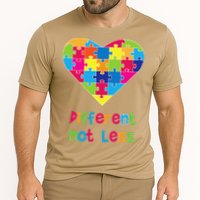 Different Not Less Autism Awareness Heart Puzzle Performance Shirt