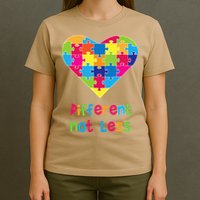 Different Not Less Autism Awareness Heart Puzzle T-Shirt
