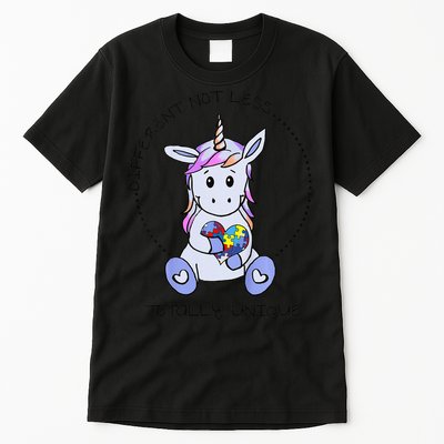 Different Not Less Totally Unique Unicorn Tall T-Shirt