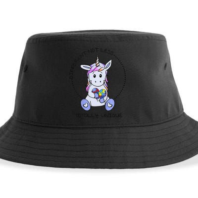 Different Not Less Totally Unique Unicorn Sustainable Bucket Hat