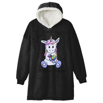 Different Not Less Totally Unique Unicorn Hooded Wearable Blanket