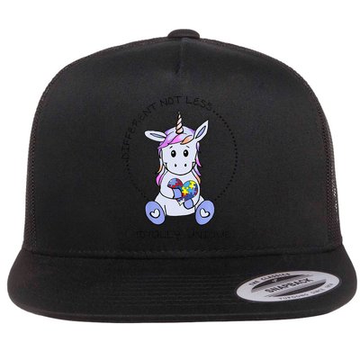Different Not Less Totally Unique Unicorn Flatbill Hat