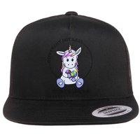 Different Not Less Totally Unique Unicorn Flatbill Hat