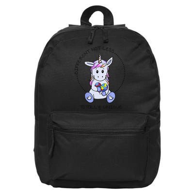 Different Not Less Totally Unique Unicorn 16 in Basic Backpack