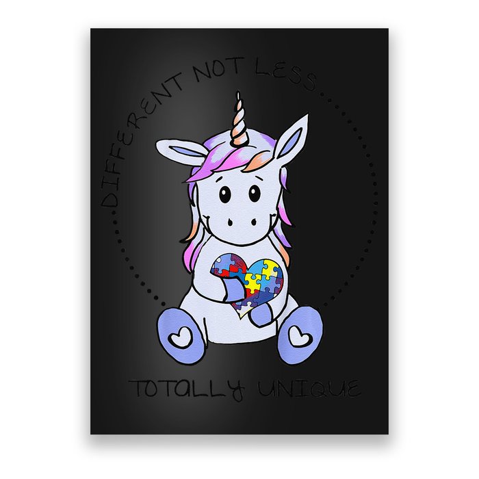 Different Not Less Totally Unique Unicorn Poster