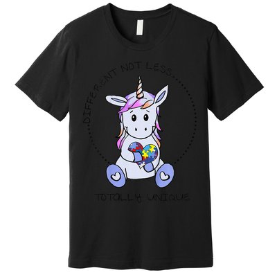Different Not Less Totally Unique Unicorn Premium T-Shirt