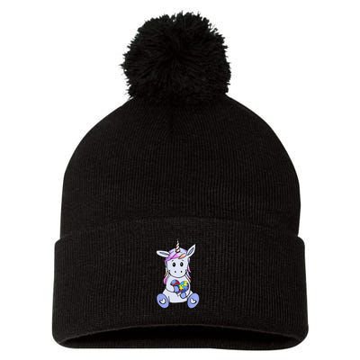 Different Not Less Totally Unique Unicorn Pom Pom 12in Knit Beanie