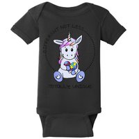 Different Not Less Totally Unique Unicorn Baby Bodysuit