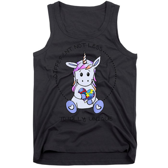 Different Not Less Totally Unique Unicorn Tank Top
