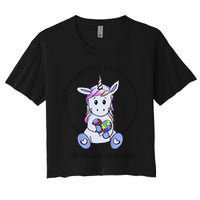 Different Not Less Totally Unique Unicorn Crop Top
