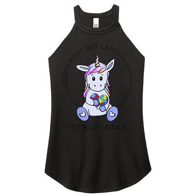 Different Not Less Totally Unique Unicorn Women's Perfect Tri Rocker Tank