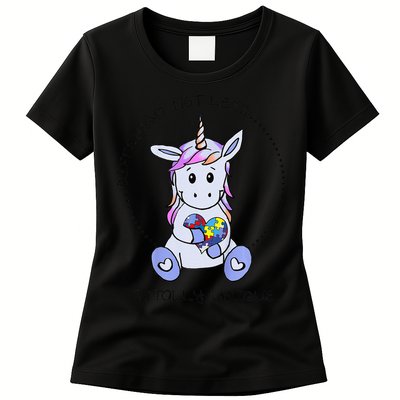 Different Not Less Totally Unique Unicorn Womens T-Shirt