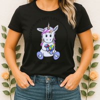 Different Not Less Totally Unique Unicorn Womens T-Shirt