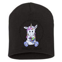 Different Not Less Totally Unique Unicorn Short Acrylic Beanie