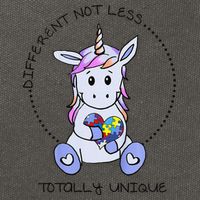 Different Not Less Totally Unique Unicorn Cotton Canvas Backpack
