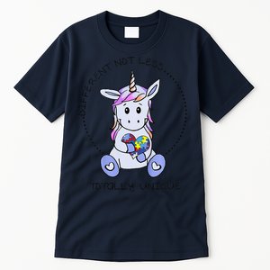 Different Not Less Totally Unique Unicorn Tall T-Shirt