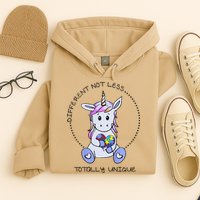 Different Not Less Totally Unique Unicorn Hoodie