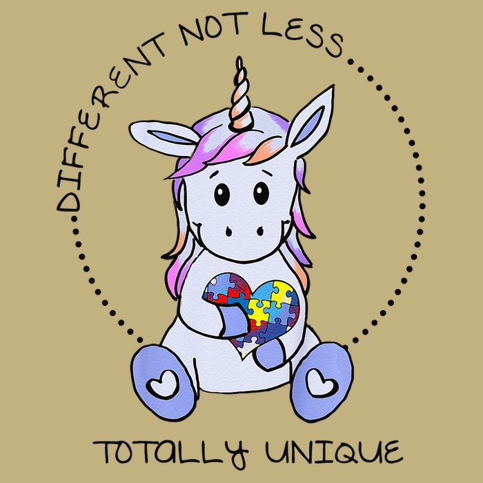 Different Not Less Totally Unique Unicorn Button