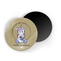 Different Not Less Totally Unique Unicorn Magnet