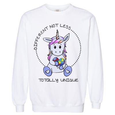 Different Not Less Totally Unique Unicorn Garment-Dyed Sweatshirt