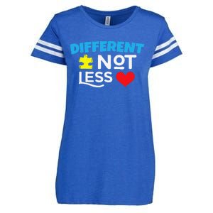 Different Not Less Autism Enza Ladies Jersey Football T-Shirt