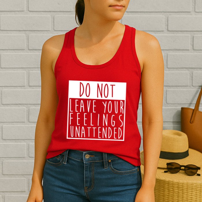 Do Not Leave Your Feelings Unattended Womens Tank Top