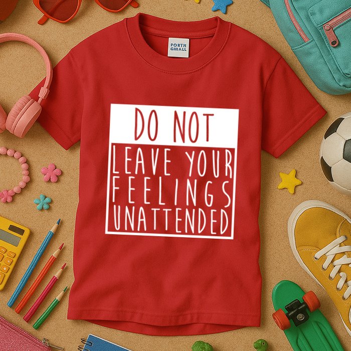 Do Not Leave Your Feelings Unattended Kids T-Shirt