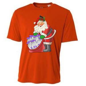 Derm Nurse Life Aesthetic Nurse Christmas Santa Claus Cool Gift Cooling Performance Crew T-Shirt