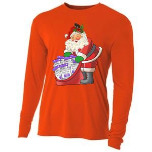 Derm Nurse Life Aesthetic Nurse Christmas Santa Claus Cool Gift Cooling Performance Long Sleeve Crew