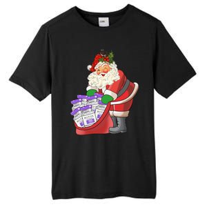 Derm Nurse Life Aesthetic Nurse Christmas Santa Claus Cool Gift Tall Fusion ChromaSoft Performance T-Shirt