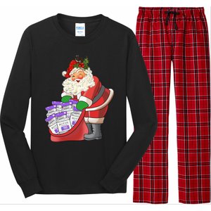 Derm Nurse Life Aesthetic Nurse Christmas Santa Claus Cool Gift Long Sleeve Pajama Set