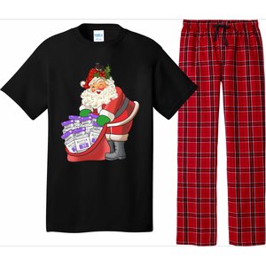 Derm Nurse Life Aesthetic Nurse Christmas Santa Claus Cool Gift Pajama Set