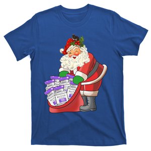 Derm Nurse Life Aesthetic Nurse Christmas Santa Claus Cool Gift T-Shirt