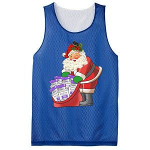 Derm Nurse Life Aesthetic Nurse Christmas Santa Claus Cool Gift Mesh Reversible Basketball Jersey Tank