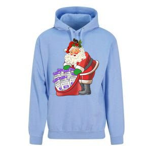 Derm Nurse Life Aesthetic Nurse Christmas Santa Claus Cool Gift Unisex Surf Hoodie