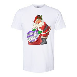 Derm Nurse Life Aesthetic Nurse Christmas Santa Claus Cool Gift Softstyle CVC T-Shirt