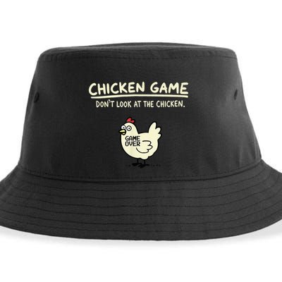 Do Not Look Chicken Game Sustainable Bucket Hat