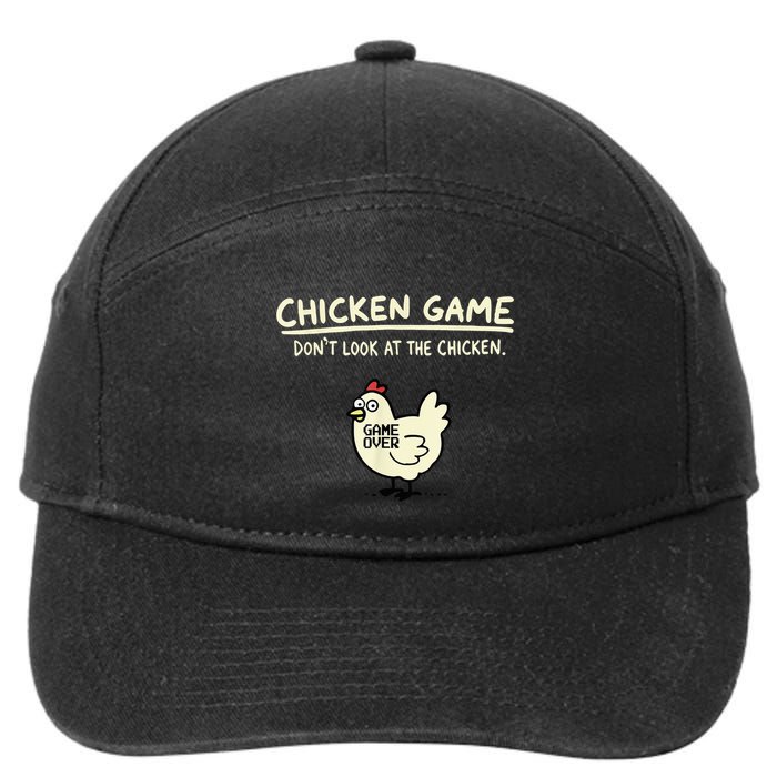Do Not Look Chicken Game 7-Panel Snapback Hat