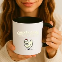 Do Not Look Chicken Game Mug